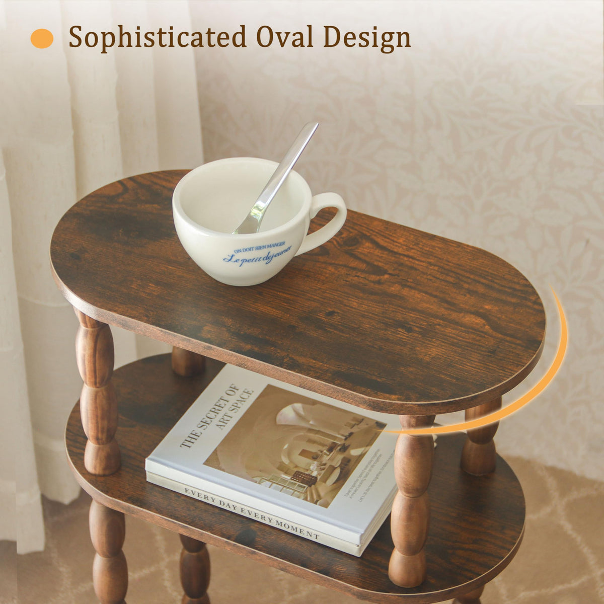 Small Narrow 3-Tier Side Table R5019