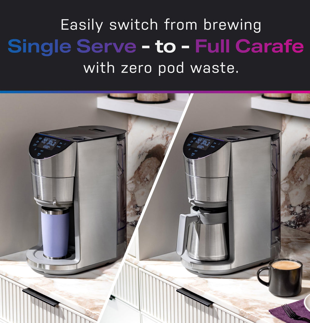 Smart Grind & Brew Coffee Maker with 90oz Water Reservoir, 10 Cup Thermal Carafe, Stainless Steel R52808