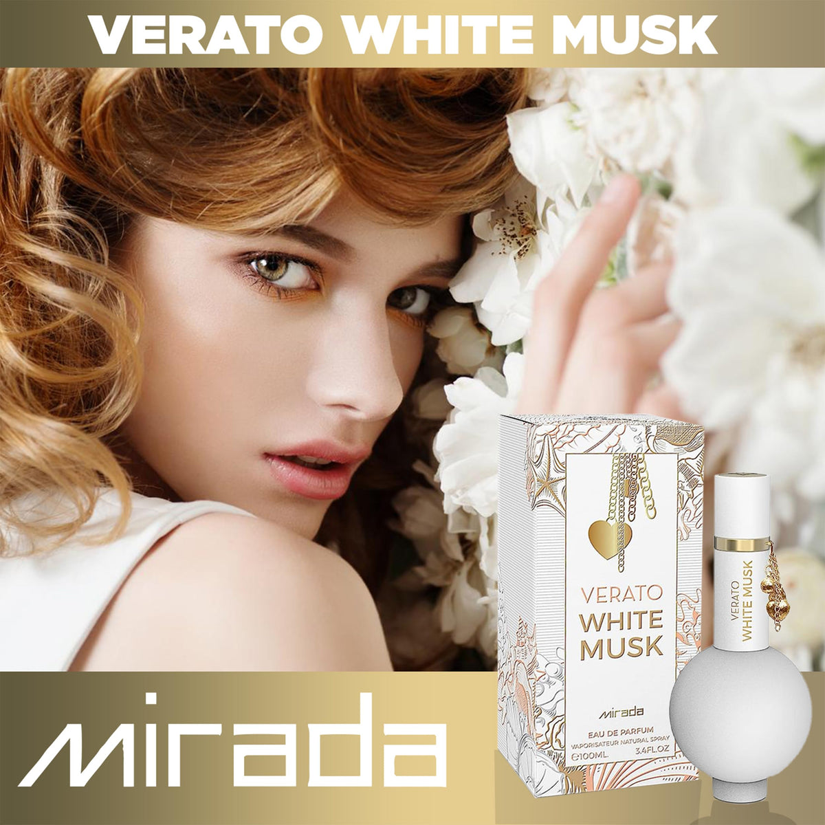 White Musk Eau de Parfum Spray 3.4 FL. Oz X2089