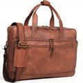 Brown 17-inch Genuine Leather Laptop Briefcase C793203