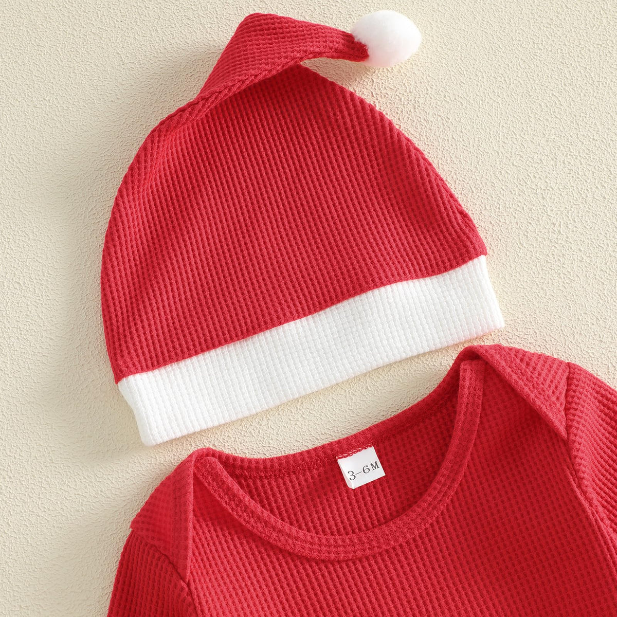 Baby Christmas Lights Romper + Santa Hat F968