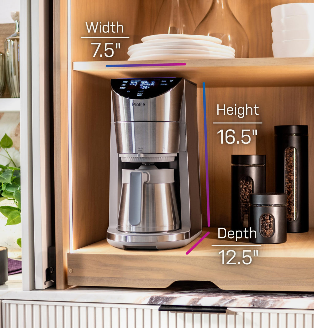 Smart Grind & Brew Coffee Maker with 90oz Water Reservoir, 10 Cup Thermal Carafe, Stainless Steel R52808