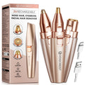 Nose Hair Trimmer 3 in1 Rechargeable Facial Hair Removal & Eyebrow Shaver Q34867