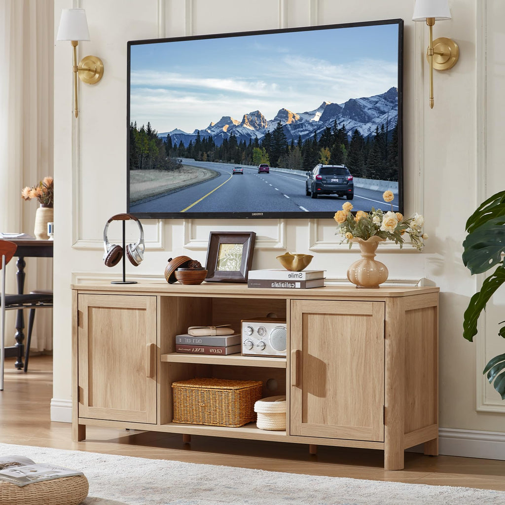 55" Natural Oak Tv Stand F948416