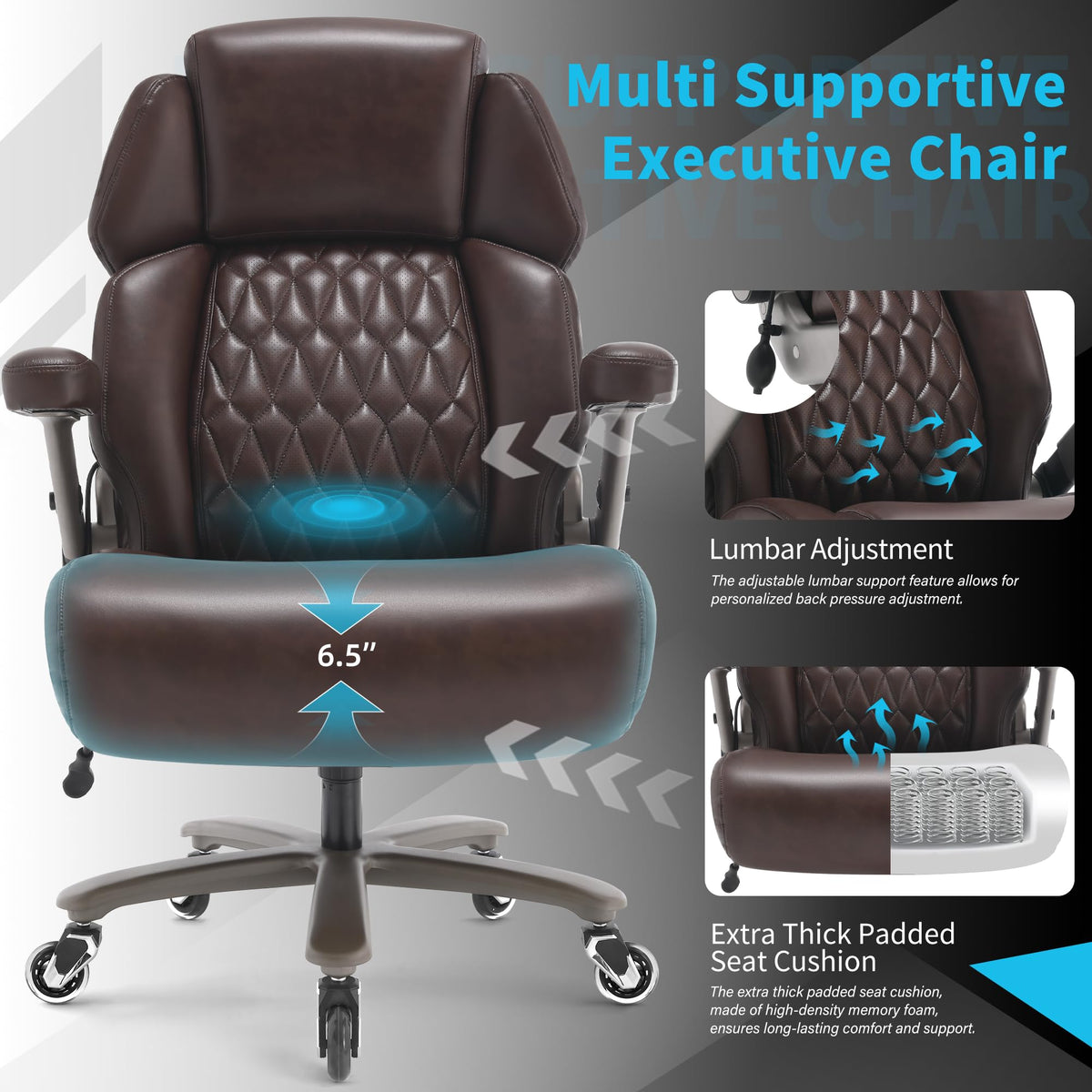 Big and Tall Ergonomic High Back Office Chair O367