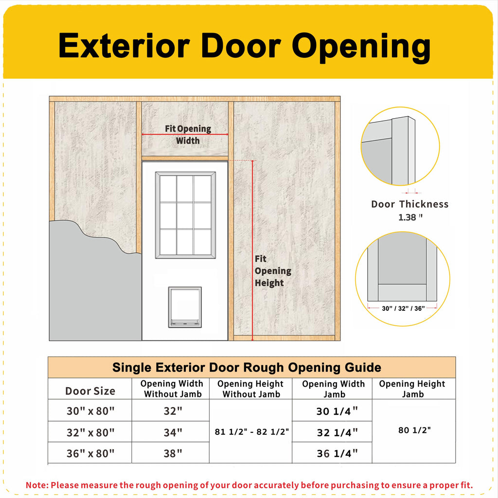 36"x 80" 9-Lite Clear Glass Exterior Door H61732