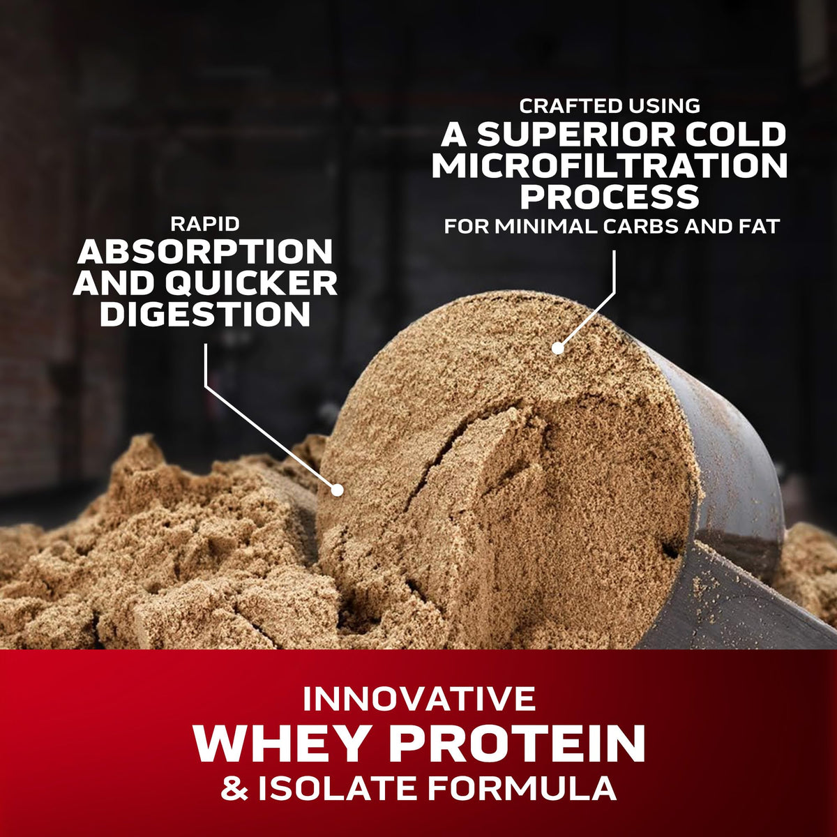 Whey Protein Powder Double Rich Chocolate 5LB Z244272
