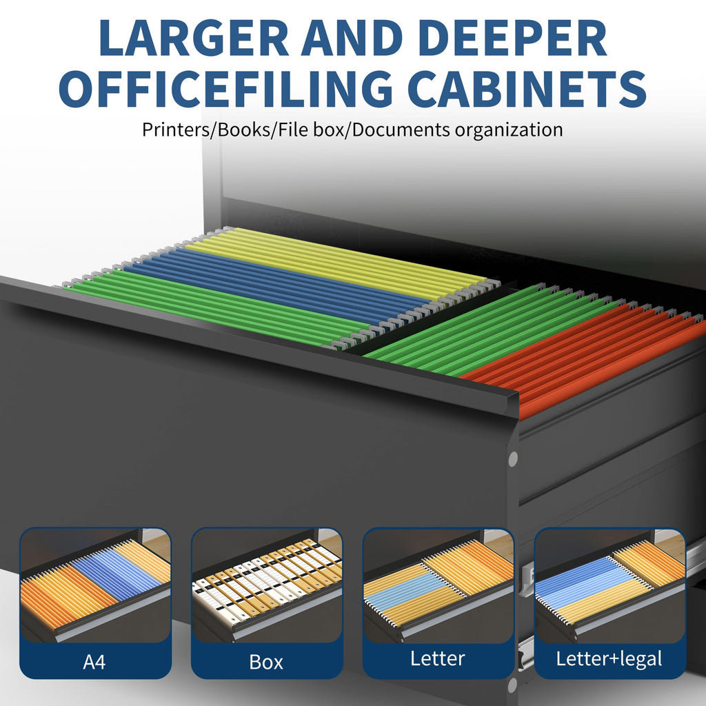 3 Drawer Metal File Cabinet with Lock O985