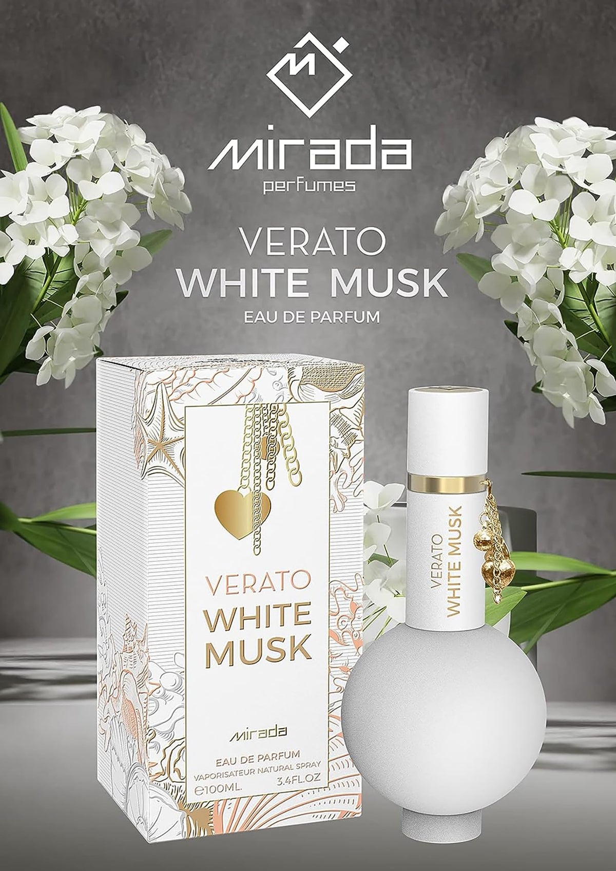 White Musk Eau de Parfum Spray 3.4 FL. Oz X2089