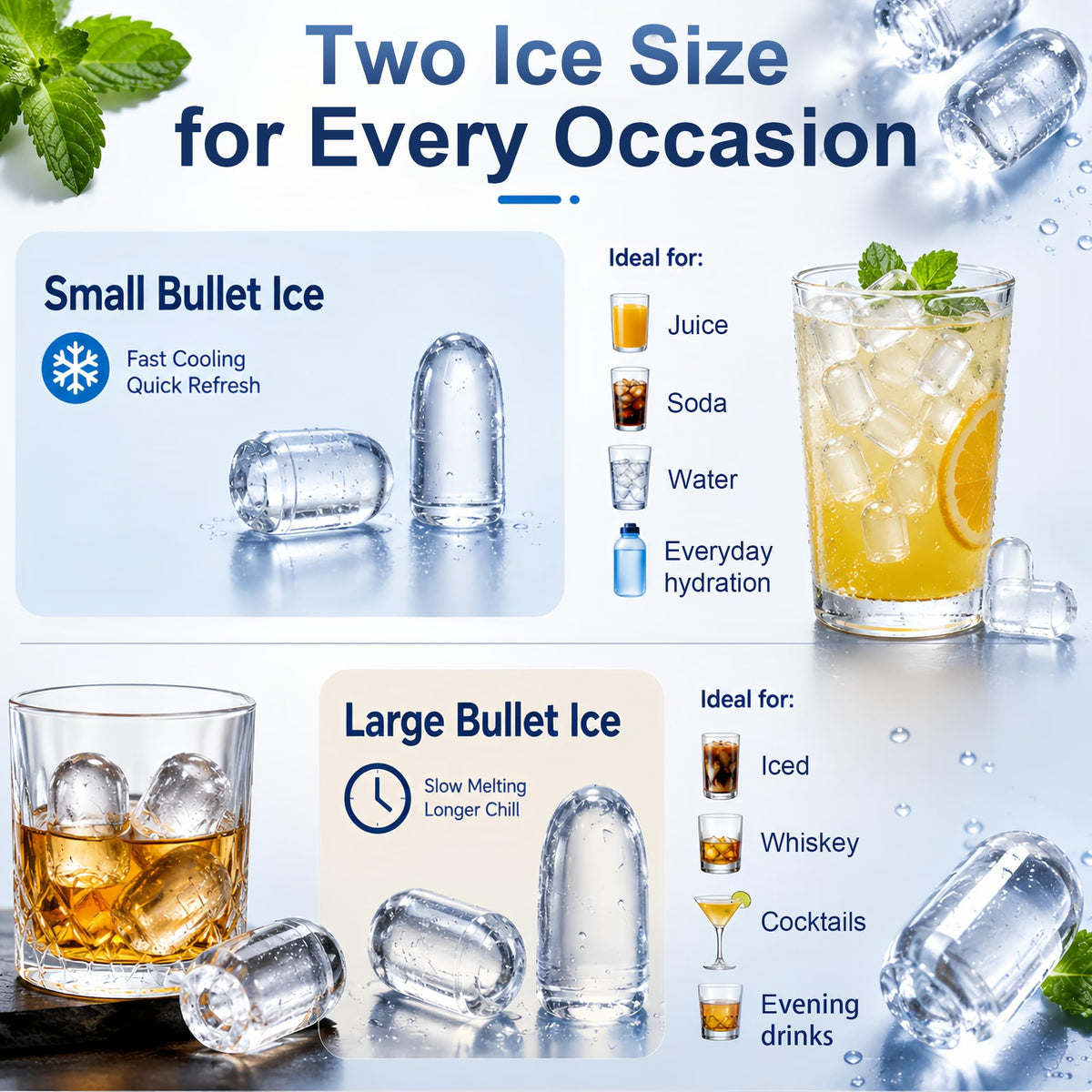 Countertop Ice Maker with Basket & Scoop Q21740