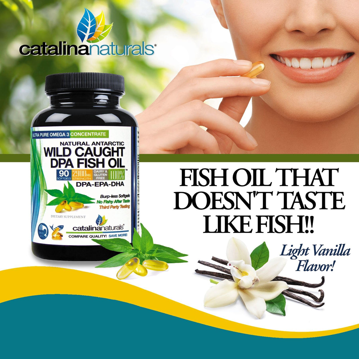Omega-3 Fish Oil 2900 mg Softgels 90 Count C4689