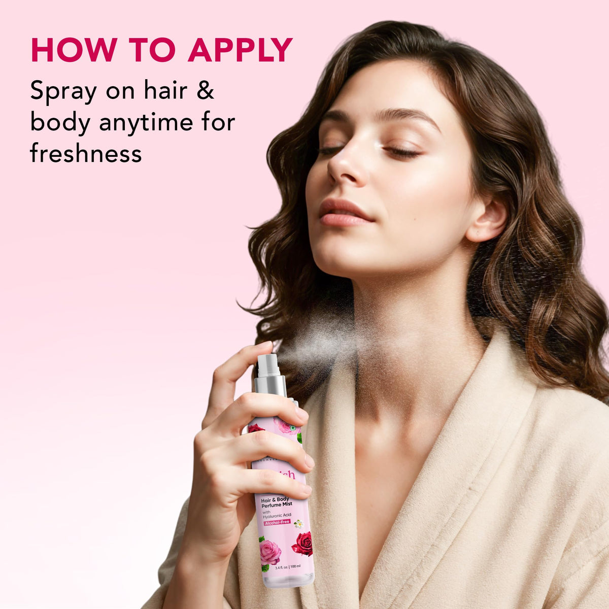 British Rose Body Spray & Hair Perfume 3.4oz Q7539