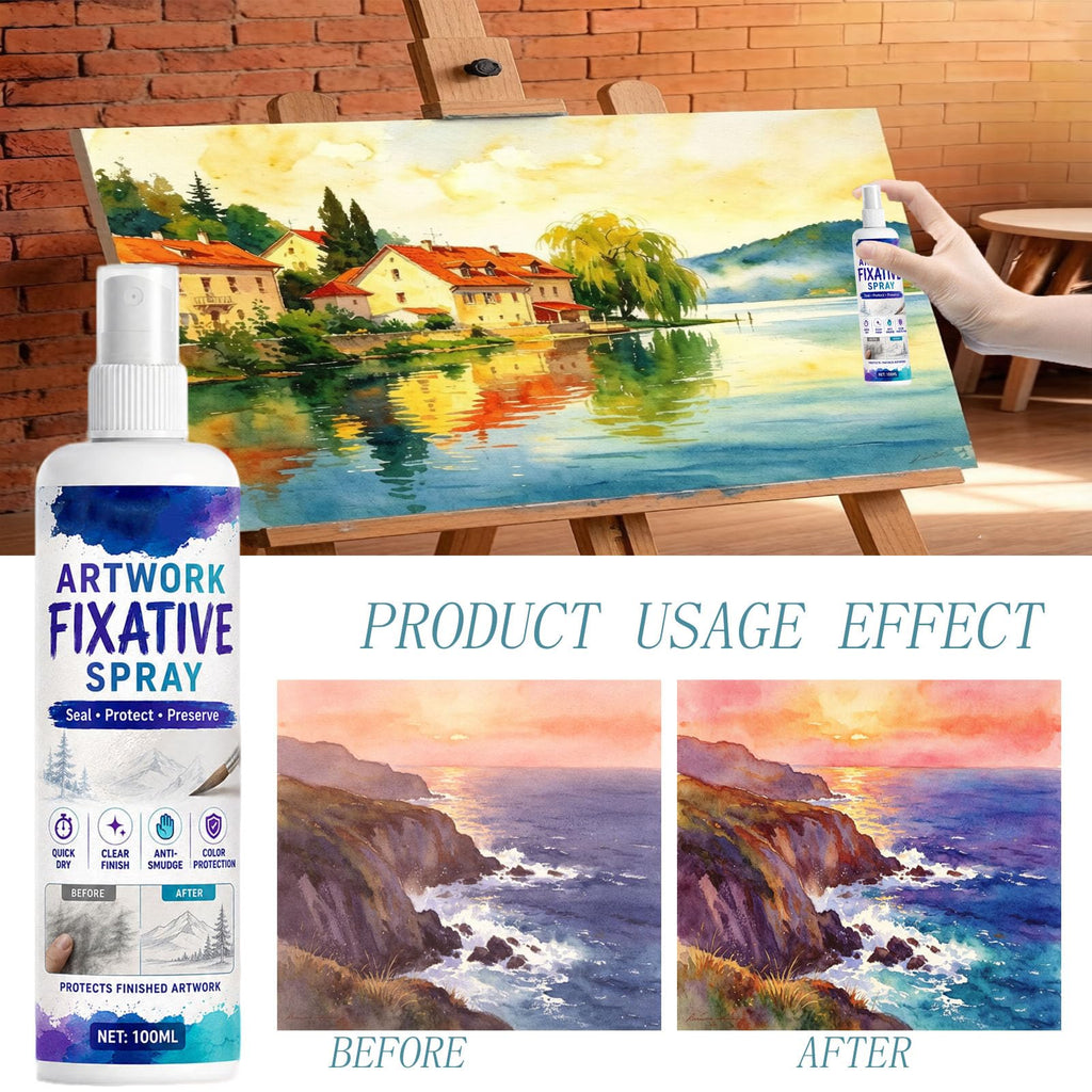 Quick-Dry Smudge-Proof Clear Matte Fixative Spray (7PCS) S464576