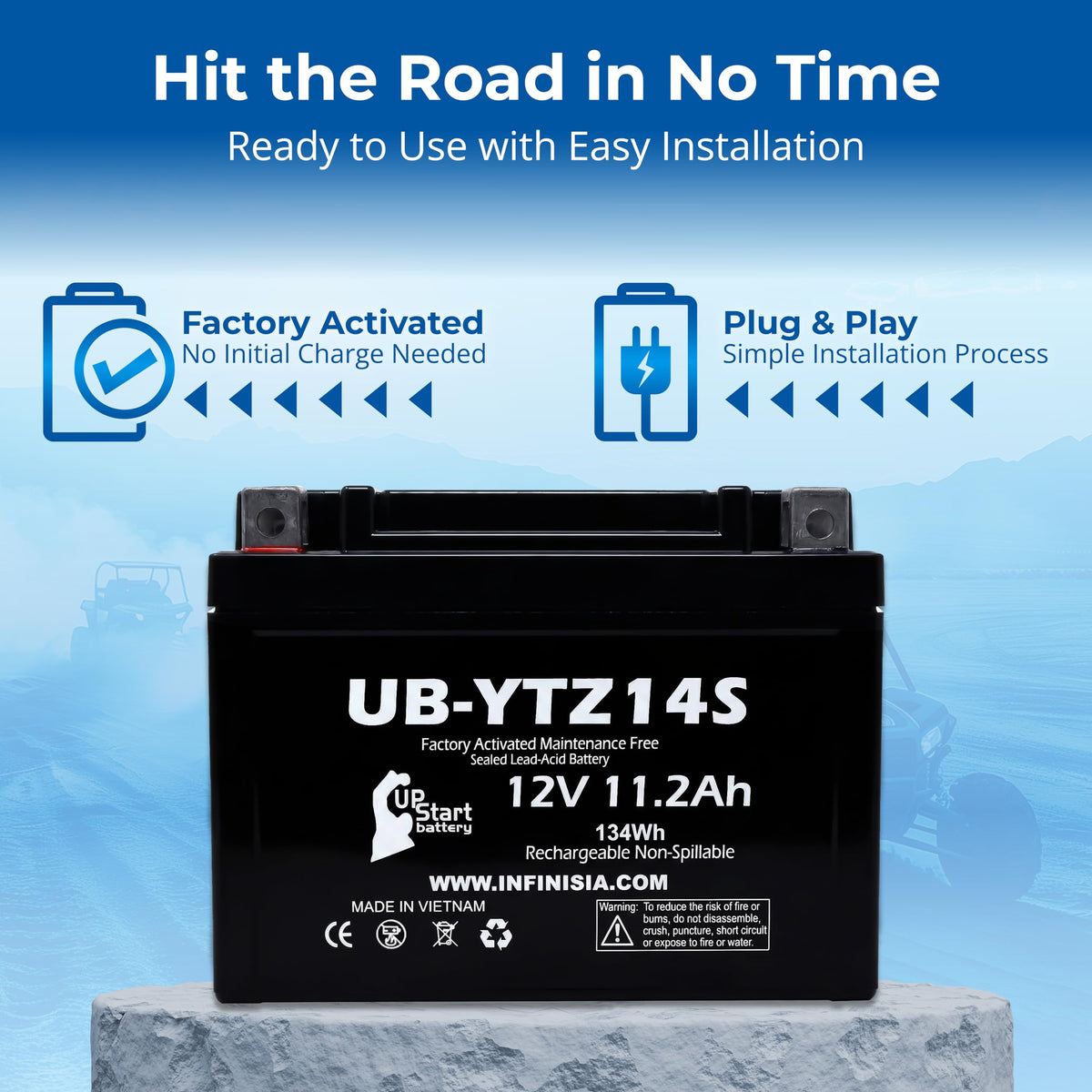 12V 11.2Ah Battery U465