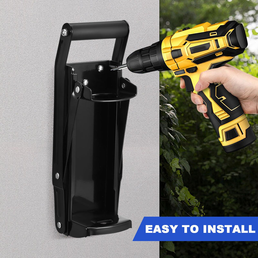 Wall Mounted Stainless Steel Can Crusher with Bottle Opener R449