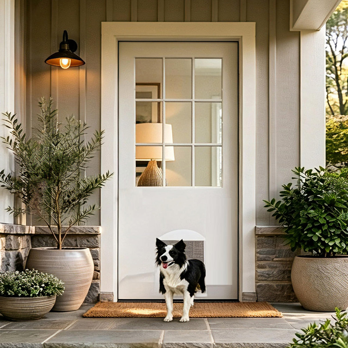 36"x 80" 9-Lite Clear Glass Exterior Door H61732