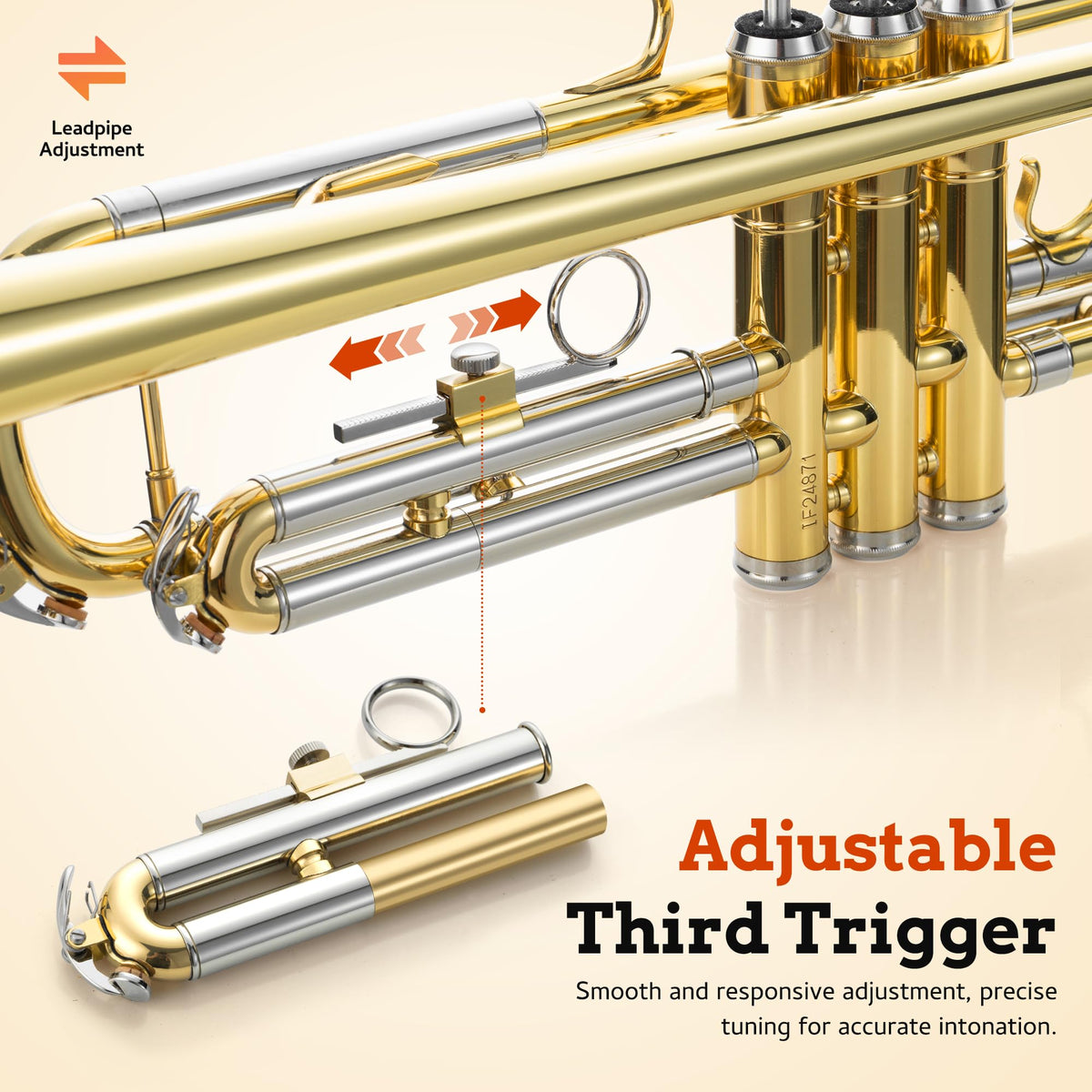 Bb Trumpet Brass Student Set O8199