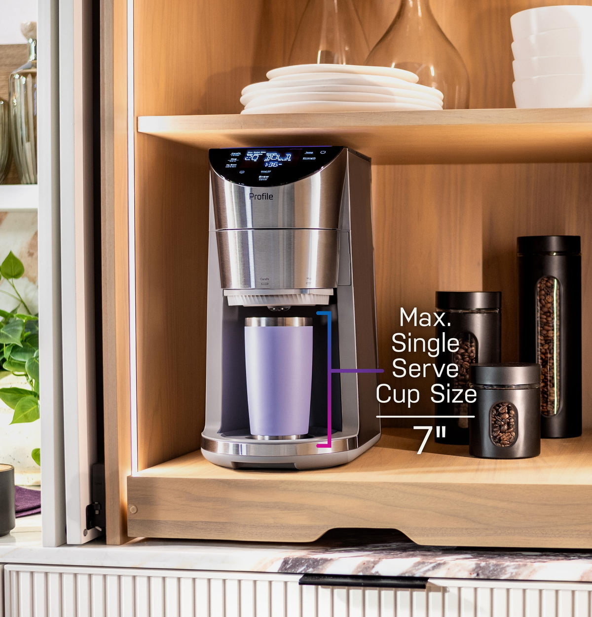 Smart Grind & Brew Coffee Maker with 90oz Water Reservoir, 10 Cup Thermal Carafe, Stainless Steel R52808