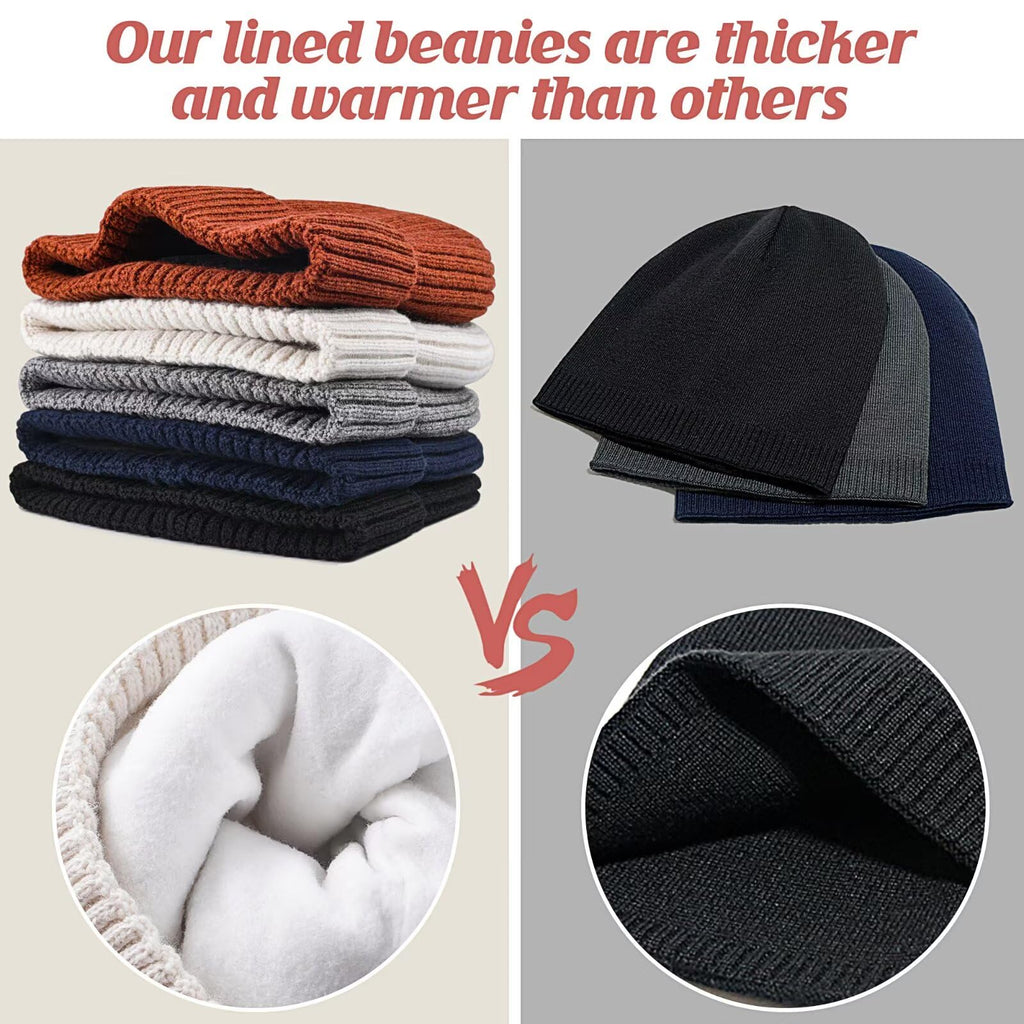 Merino Wool Knit Beanie Hat X802