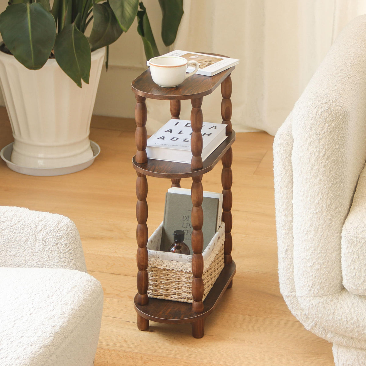 Small Narrow 3-Tier Side Table R5019