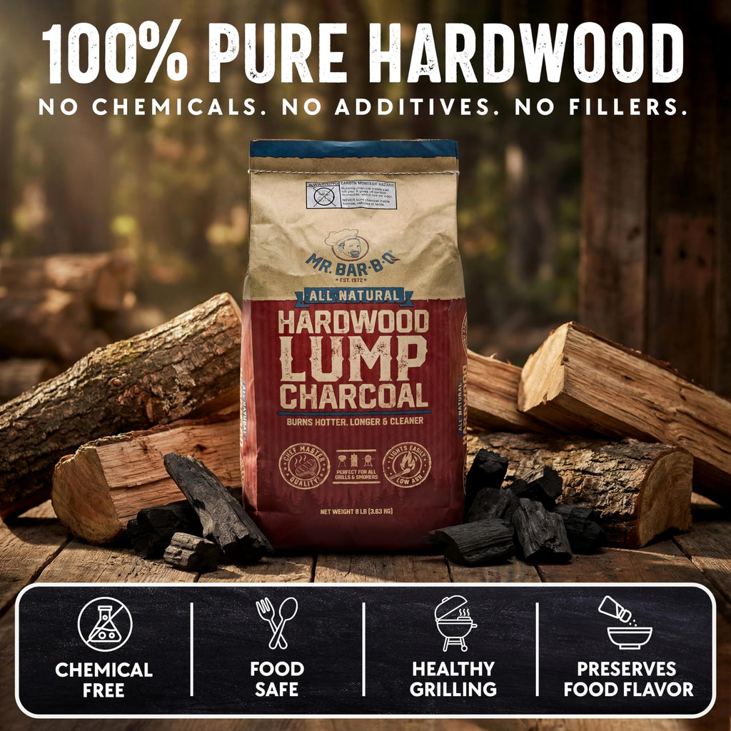 8 LB. All Natural Hardwood Lump Charcoal Y7304