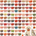 100 Pcs Fall Dog Bow Ties O444
