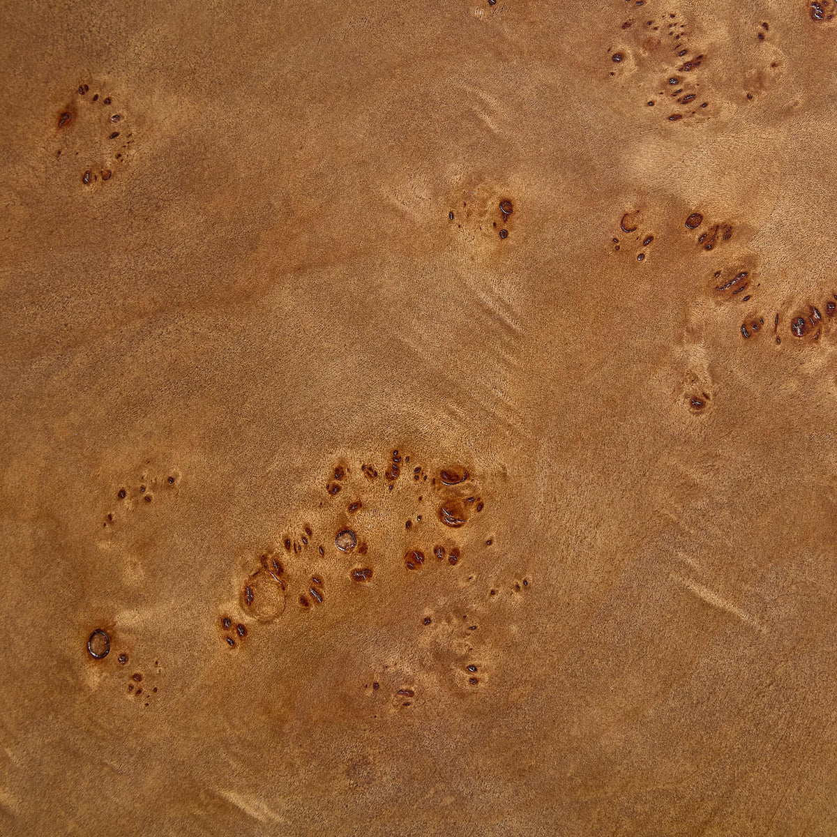 43" Walnut Burl Wood Veneer MDF Coffee Table with Pedestal P44715