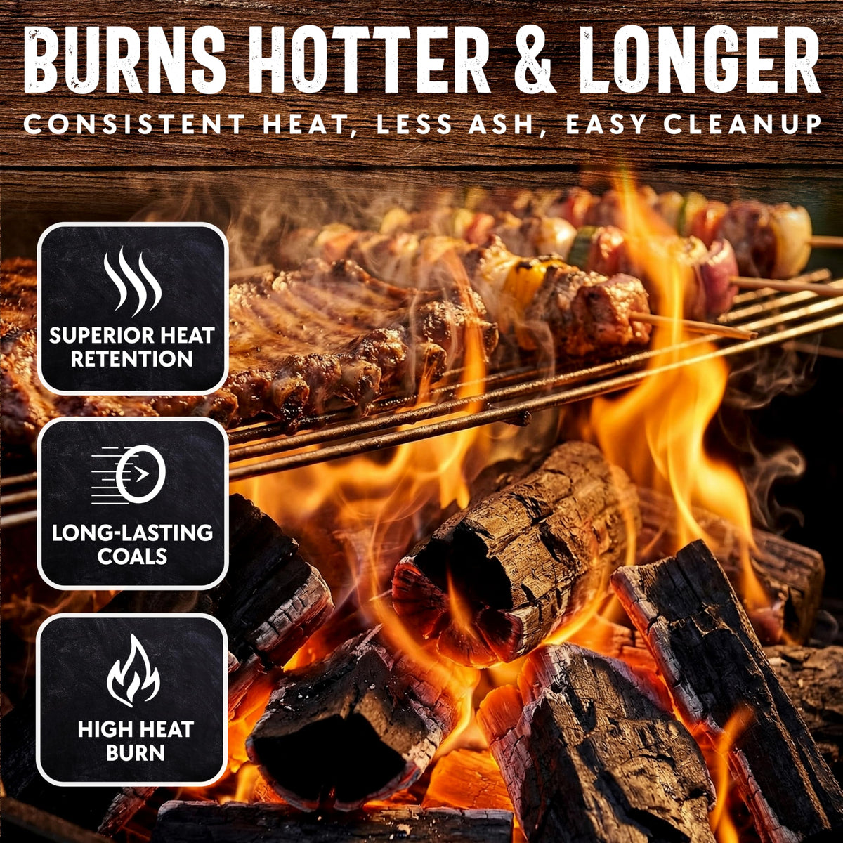 8 LB. All Natural Hardwood Lump Charcoal Y7304