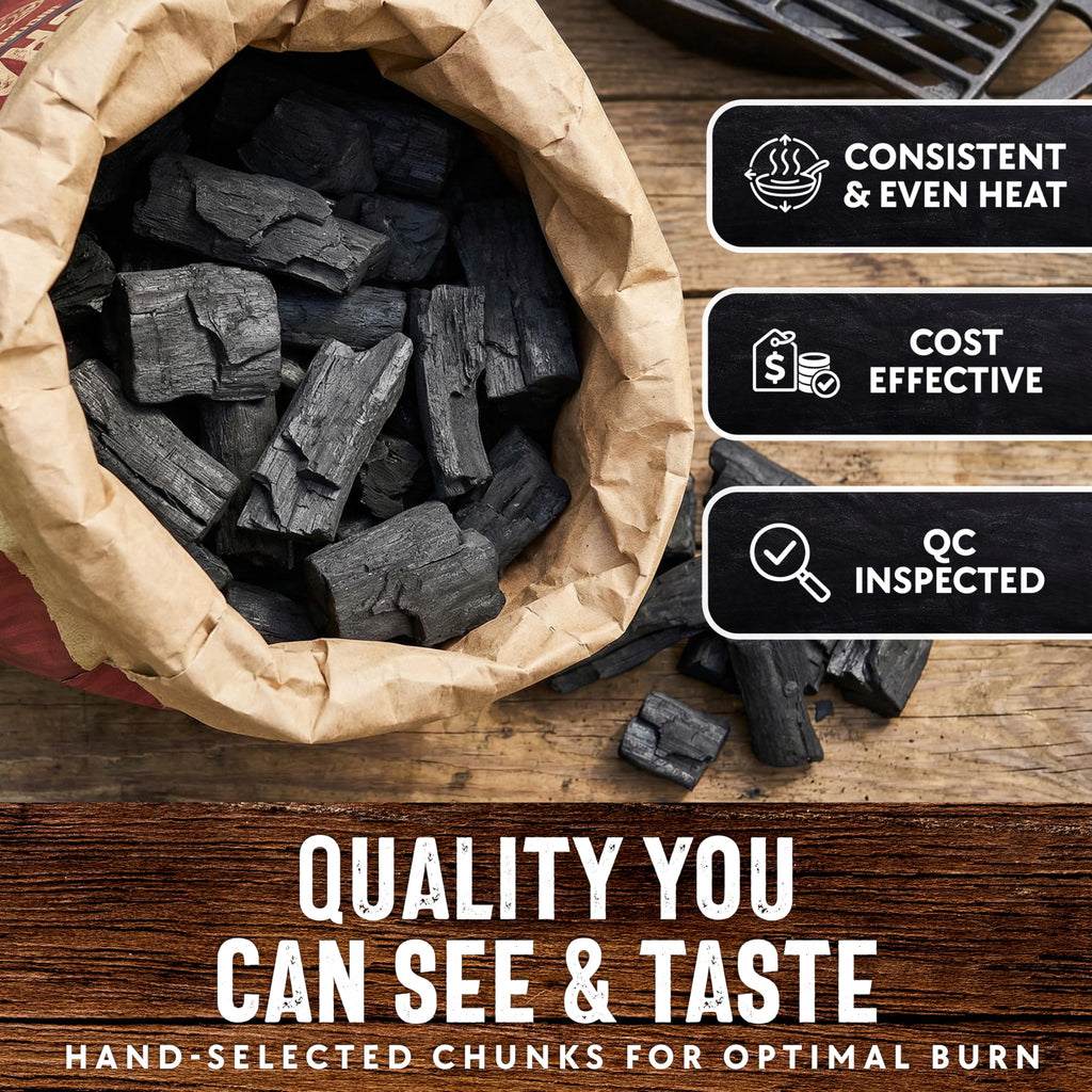 8 LB. All Natural Hardwood Lump Charcoal Y7304